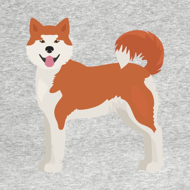 Akita Inu Dog by JunkyDotCom